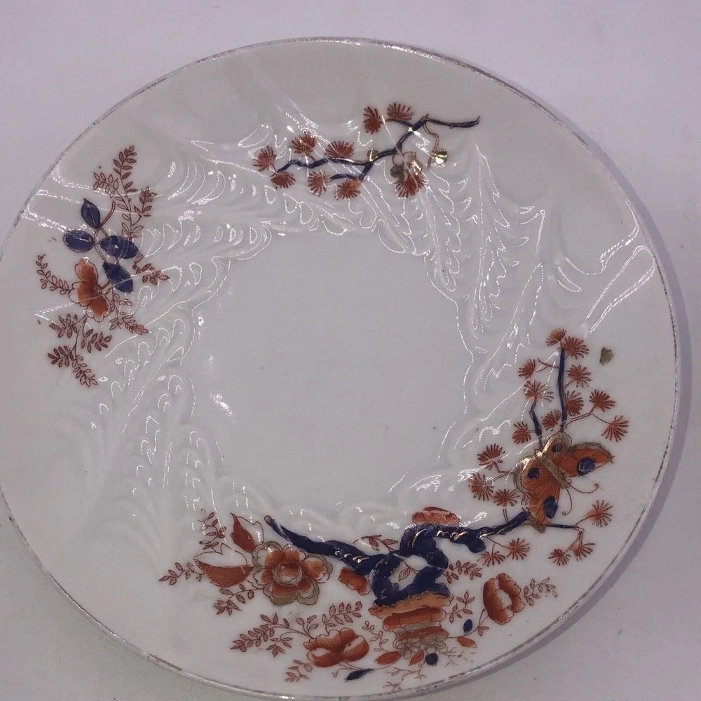 Cup & Saucer Minton Amherst Japan Ironstone Ware Numbered Vintage Butterfly Gift